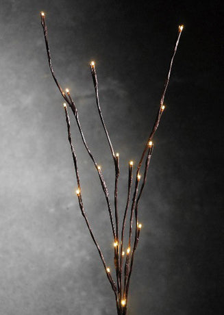 5 Sets of LED Light Bunch Stem - Warm White BATTERY fairy lights - 50cm high 20 bulbs/petals