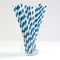 1000 Bulk Wholesale Pack Blue White Drinking Straws Biodegradable Eco Paper Birthday Party Event Bistro Bar Cafe Take Away