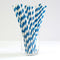 1000 Bulk Wholesale Pack Blue White Drinking Straws Biodegradable Eco Paper Birthday Party Event Bistro Bar Cafe Take Away