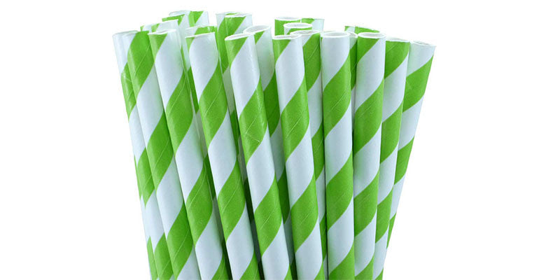 1000 Bulk Wholesale Pack Green White Drinking Straws Biodegradable Eco Paper Birthday Party Event Bistro Bar Cafe Take Away