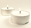 Wholesale Lot Large Tealight Candles 6cm Wide in silver foil cup  200 in a pack - Party Event Wedding BBQ Dinner Romantic Ambience Decor