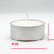 Large Tealight Candles 6cm Wide in silver foil cup  50 in a pack - Party Event Wedding BBQ Dinner Romantic Ambience Decor