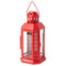 10 Pack of Red Metal Miners Lantern Summer Xmas Wedding Home Party Room Balconey Deck Decoration 21cm Tealight Candle
