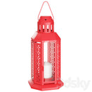 10 Pack of Red Metal Miners Lantern Summer Xmas Wedding Home Party Room Balconey Deck Decoration 21cm Tealight Candle