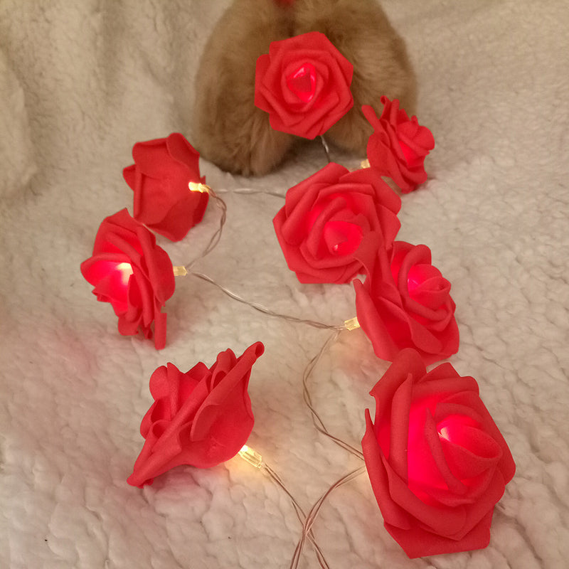 Red Rose battery string fairy light - party night light wedding decoration