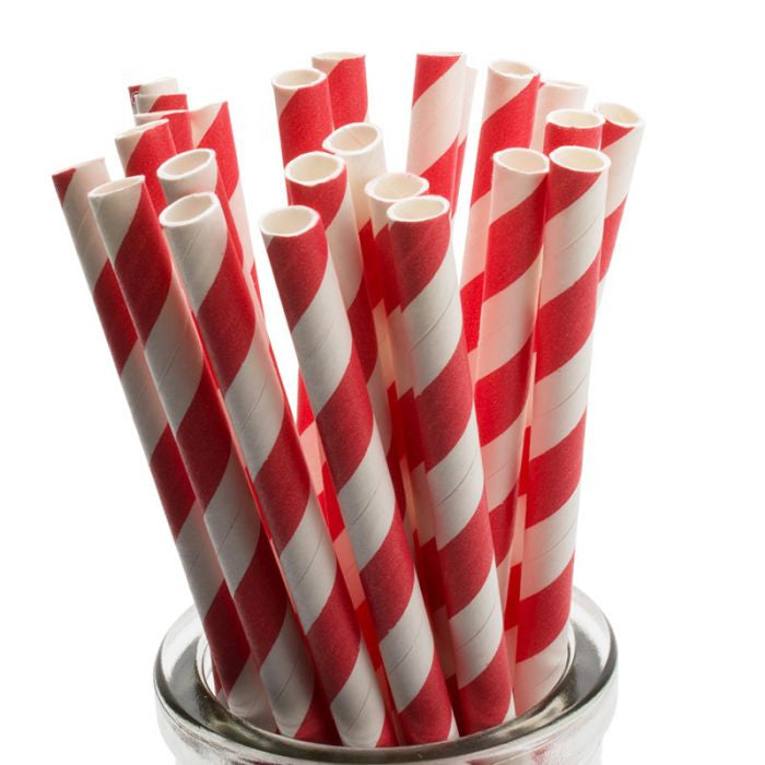 1000 Bulk Wholesale Pack Red White Drinking Straws Biodegradable Eco Paper Birthday Party Event Bistro Bar Cafe Take Away