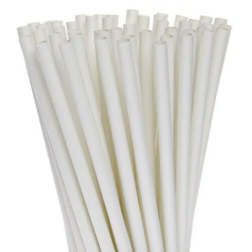 1000 Bulk Wholesale Pack White Drinking Straws Biodegradable Eco Paper Birthday Party Event Bistro Bar Cafe Take Away