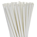 200 Pack White Drinking Straws Biodegradable Eco Paper Birthday Party Event Bistro Bar Cafe Take Away