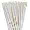 200 Pack White Drinking Straws Biodegradable Eco Paper Birthday Party Event Bistro Bar Cafe Take Away