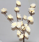 1 Set of 50cm H 20 LED White Rose Tree Branch Stem Fairy Light Wedding Event Party Function Table Vase Centrepiece Decoration