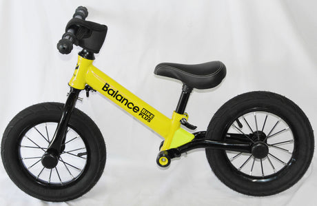 Bike Plus Kids Balance Bike Training Aluminium - Yellow with Suspension - 12