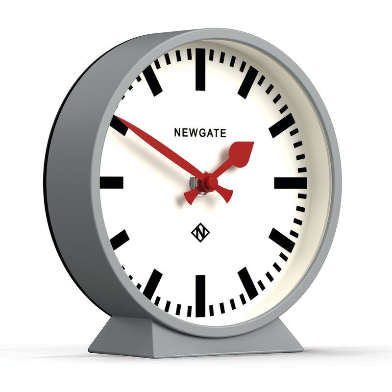 Newgate Railway Mantel Clock Posh Grey
