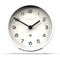 Newgate M Mantel Clock Pebble White