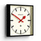 Newgate Number Five Wall Clock Black Red Hands