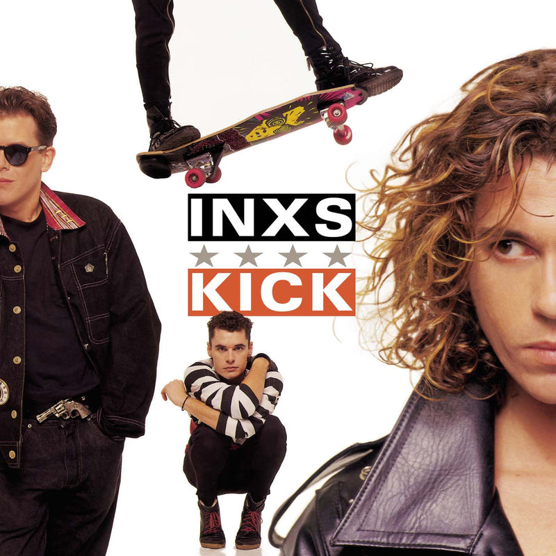 Crosley Record Storage Crate &  Inxs Kick - Vinyl Album Bundle