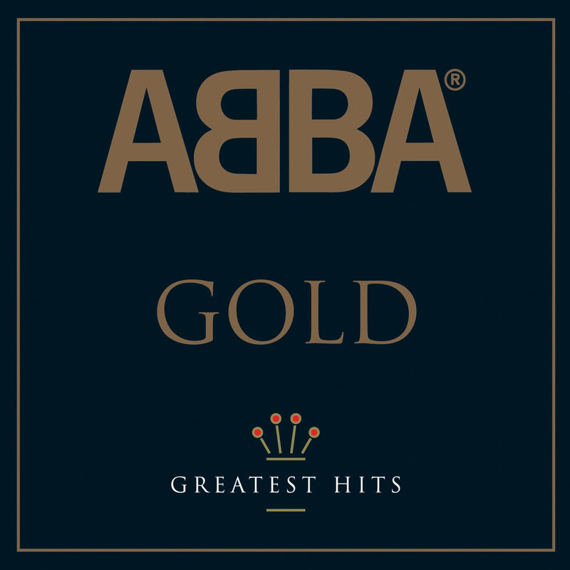 Crosley Record Storage Crate &  Abba Gold - Double Vinyl Album Bundle