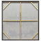 120X120cm Tonal Trilogy Black Framed Hand Painted Canvas Wall Art