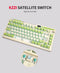 KZZI K75 PRO RGB 75% Wireless Gasket Mechanical Lemon Green Keyboard, Triple Mode, Eternity Tactile Switch