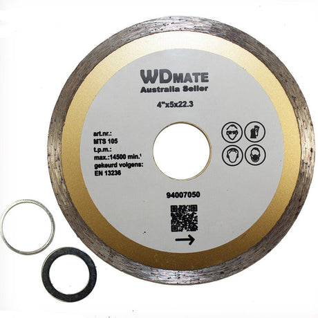 3x Diamond Cutting 105mm Wet Disc 1.9*5mm 4.0