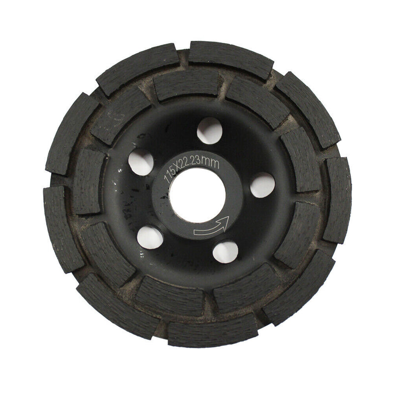 115mm Diamond Grinder Wheel Disc Grinding Double Row Stone Brick Concrete 18 seg