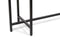 Narrow Golden Black Hallway Console Table with Textured Top