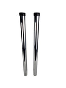 2 Piece Chrome Rods for 32mm Vacuum Cleaners, backpacks, commercial, ducted & more