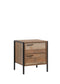 Bedside Table 2 drawers Night Stand Particle Board Construction in Oak Colour