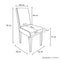 Montina Wooden Dining Chairs 2x