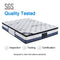 Queen Mattress Latex Pillow Top Pocket Spring Foam Medium Firm Bed