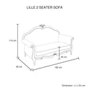 3S+2S+1X Wing Chair Oak Wood White Washed Finish Rolled Armrest Linen Sofa Fabric