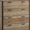 Tallboy 4 Storage Drawers Natural Wood Like Particle board Construction in Oak Colour