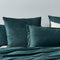 Corduroy Velvet King Bed Quilt Cover Set-Forest Green