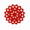 Choice Set of 4 Felt Round Table Coasters Red