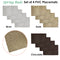 Choice Set of 4 PVC Table Placemats Spring Buds Chocolate