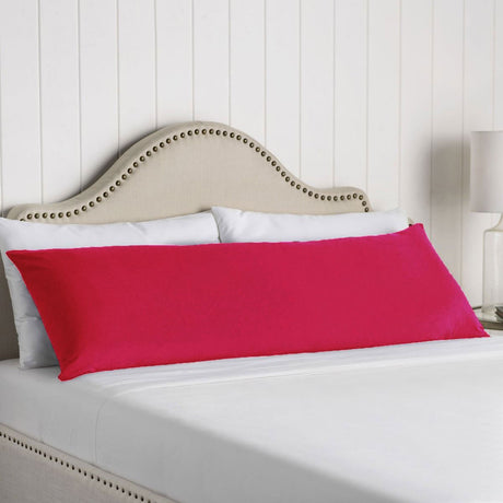 Artex 100% Cotton Body Pillowcase Hot Pink