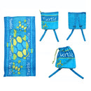 Kids Beach Towel N Bag Turtle