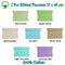 Hoydu Set of 2 - Cotton Ribbed Table Placemats Apple Green