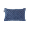 Bedding House Equire Luxury Cotton Filled Oblong Cushion Blue
