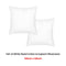Accessorize Pair of White Piped Hotel Deluxe Cotton European Pillowcases