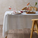 Vintage Design Homewares White French Linen Tablecloth 150cm x 300cm