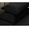 Apartmento 225TC Fitted Sheet Set King Black plus 2 Pillowcases