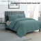 Ardor Hana Stormy Sea Embossed Velvet Quilt Cover Set King