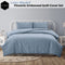 Ardor Lottie Bluebell Pinsonic Embossed Quilt Cover Set King