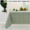 Ladelle Green Eco Cotton Rich Tablecloth 150 x 265 cm