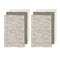 Ladelle Grown Ivy Set of 6 Cotton Kitchen Towels Taupe