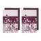 Ladelle Set of 4 Homespun Flower Cotton Kitchen Tea Towels 50 x 70 cm Mulberry