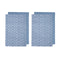Ladelle Set of 4 Homespun Cotton Kitchen Tea Towels 50 x 70 cm Denim