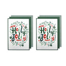 Ladelle Joyful Jolly Christmas Set of 6 Cotton Kitchen Towels Green