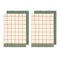 Ladelle Set of 4 Retreat Cotton Kitchen Tea Towels 50 x 70 cm Green