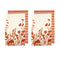 Ladelle Set of 4 Sanctuary Floral Cotton Kitchen Tea Towels 50 x 70 cm Terracotta